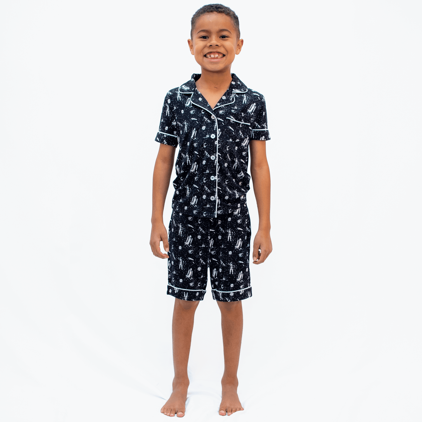 Beyond the Galaxy, Kids Boys/Girls Button Up Pajama Set