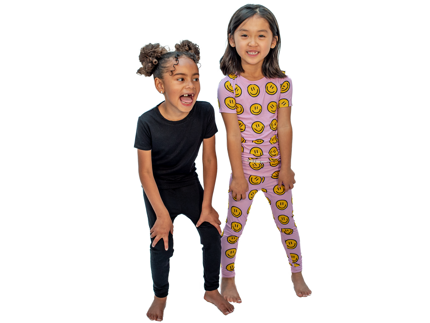 Midnight Black Kids/Toddler Unisex Pajama Set