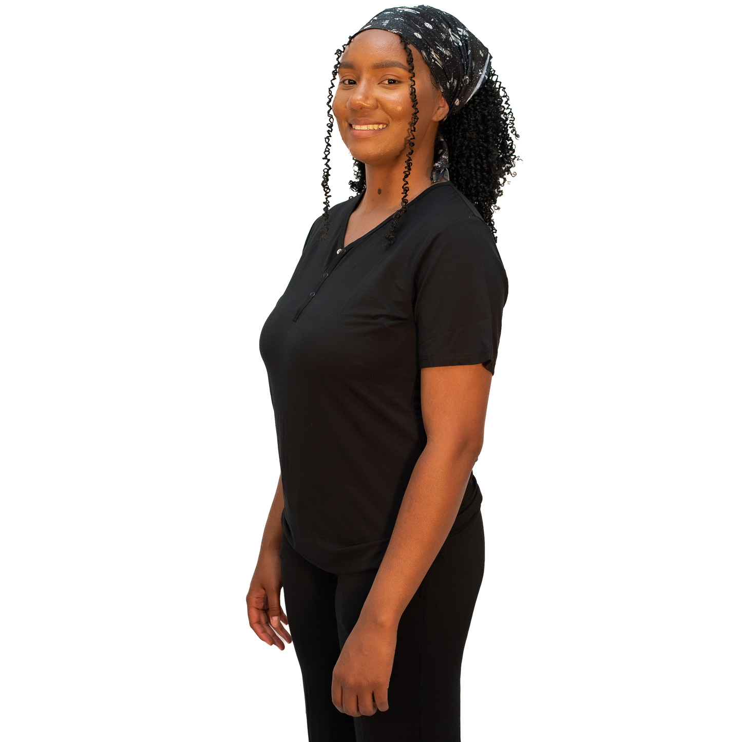 Midnight Black, Women's Pajama Set