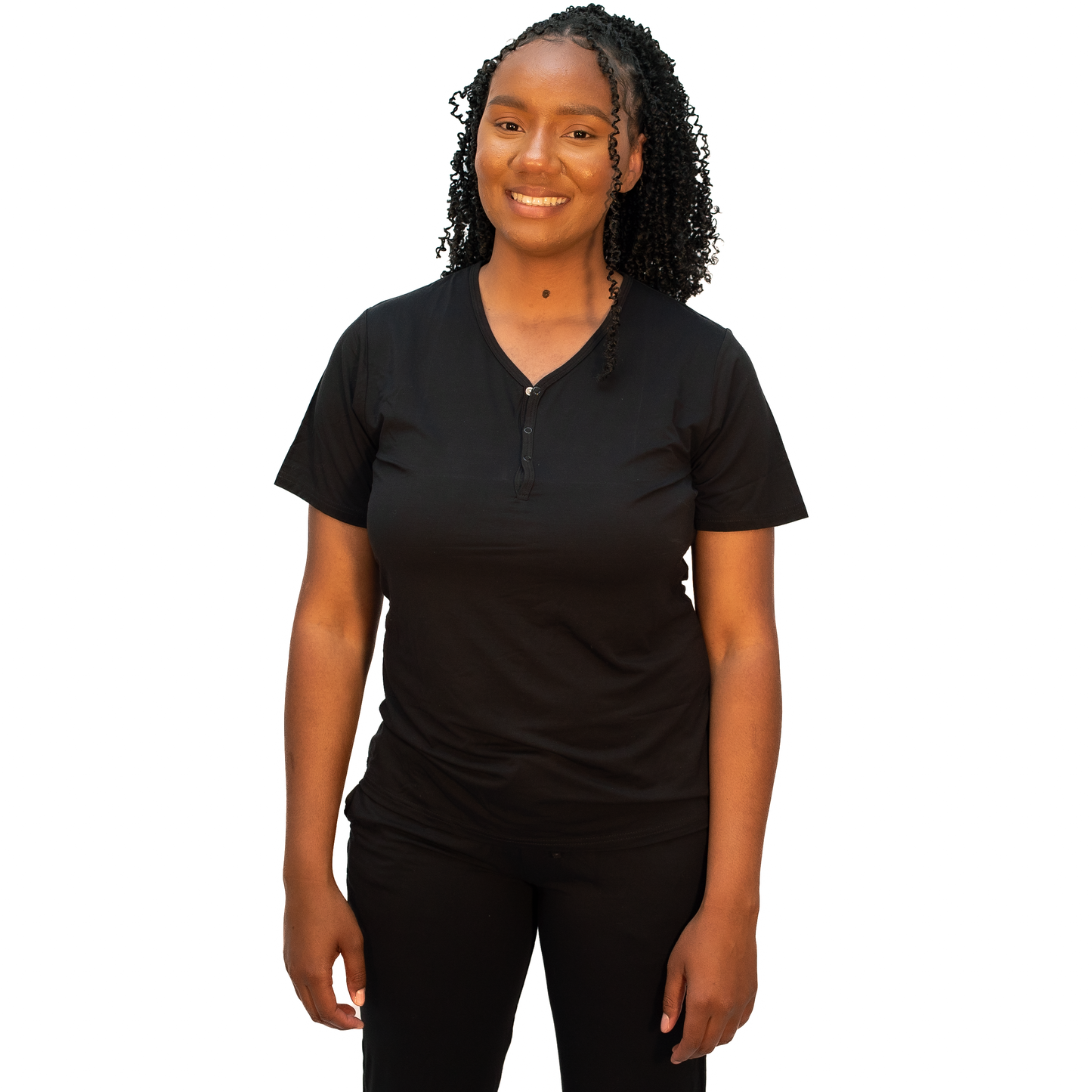 Midnight Black, Women's Pajama Set