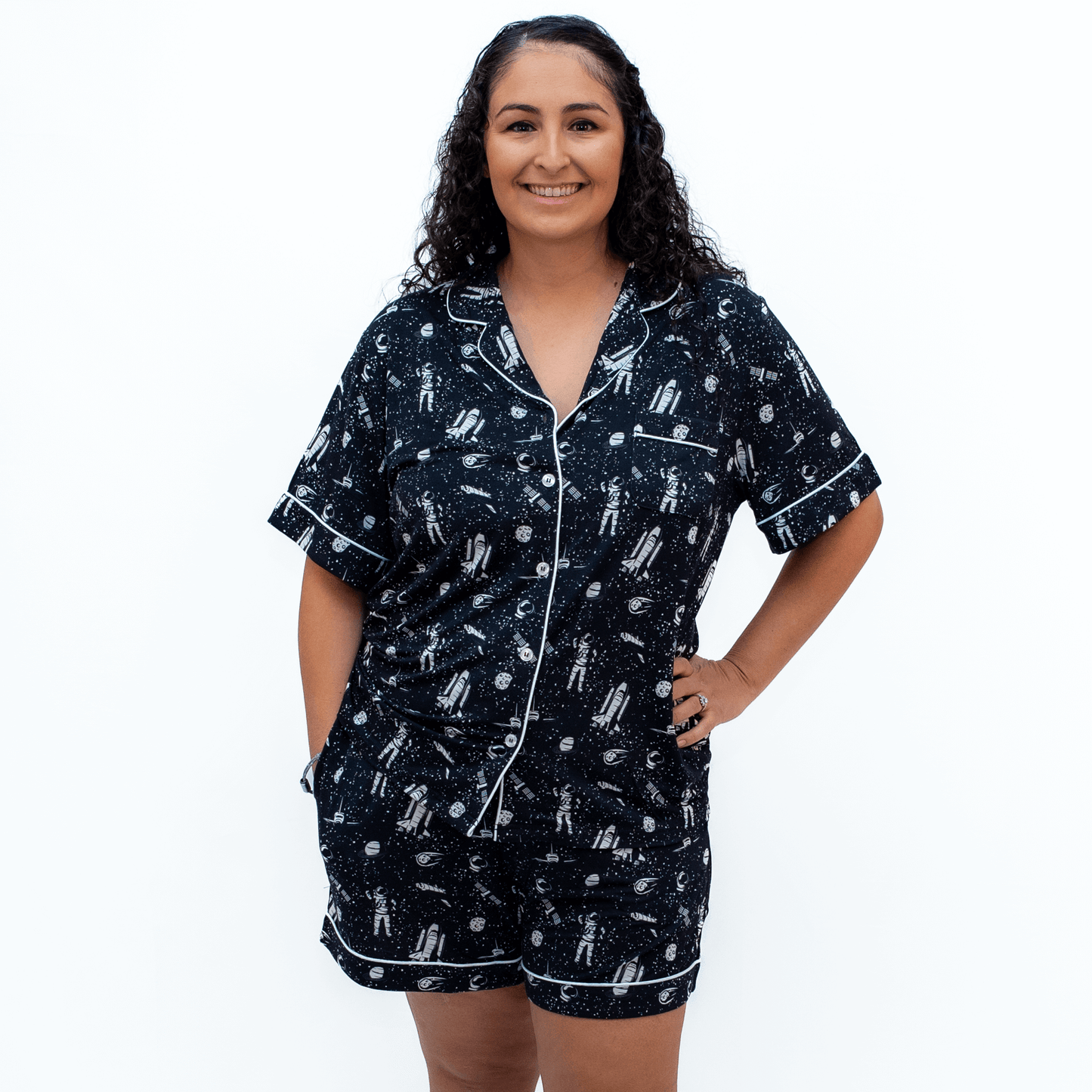 Beyond the Galaxy, Women's Button Up Pajama Set