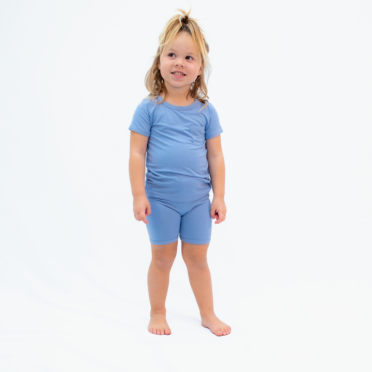 Classic Blue, Toddler Short Sleeve Pajama Set